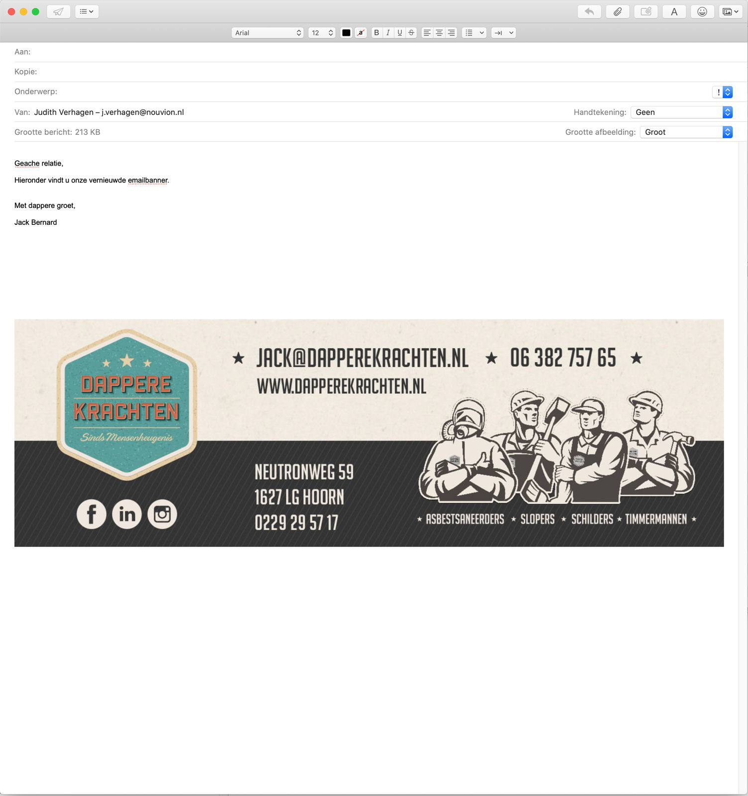 Emailbanner mockup